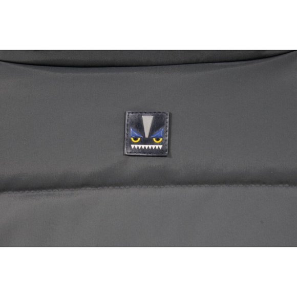 Fendi Mens Monster Vest Size 50 Large Grey Reversible Sleeveless Puffer Jacket - Picture 8 of 10